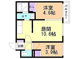 間取図画像 2LDK