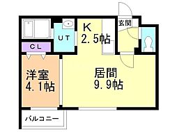 間取図画像 1LDK