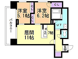 アコード23 2LDKの間取図画像