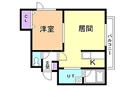 間取図画像 1LDK