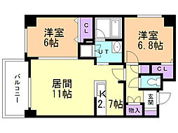 間取図画像 2LDK