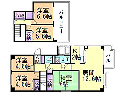 第2エクセルナガタ 5LDKの間取図画像