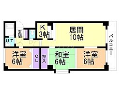 エクセレント札幌 3LDKの間取図画像