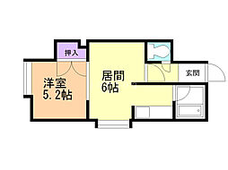 ピュアN11 1LDKの間取図画像