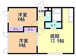 四季彩館 2LDKの間取図画像