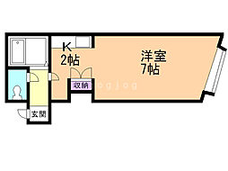ライフステージ北9条 1Kの間取図画像