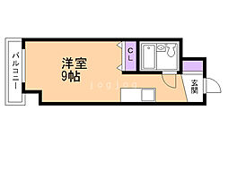メゾン・ド・シュヴァル ワンルームの間取図画像