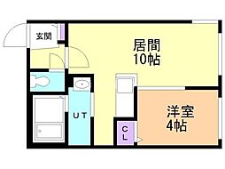 NOBLE Charmant(ノーブルシャルマン)元町 1LDKの間取図画像