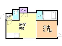 アーバンコート元町7 1LDKの間取図画像
