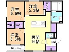 物件の間取り