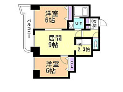 テラセル48 2LDKの間取図画像