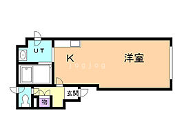 フォルテN25 1Kの間取図画像