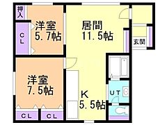 物件の間取り