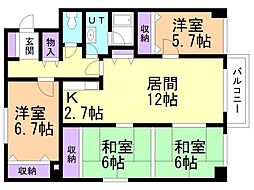 ハウスナウ39 4LDKの間取図画像