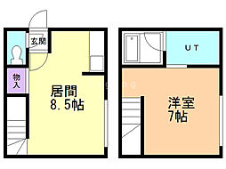 ライフコート元町3 1LDKの間取図画像