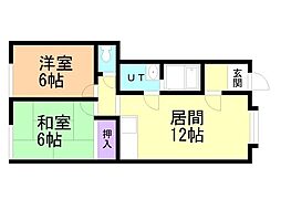 間取図画像 2LDK