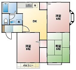 第3スカイハイツ 3DKの間取図画像