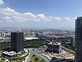 上空から見た建...