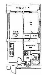 吉川マンション 1SLDKの間取図画像