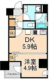 デュオ・スカーラ浅草国際通り 1DKの間取図画像