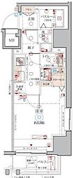 CREVISTA元浅草 1Kの間取図画像