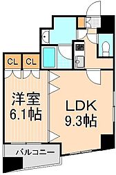 エスティメゾン浅草駒形 1LDKの間取図画像