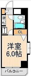 アーバンヒルズ吾妻橋 1Kの間取図画像