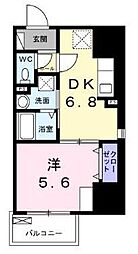 E.STAGE新御徒町 1DKの間取図画像