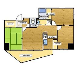 AEWヒルトップ 3LDKの間取図画像