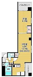 Bloom南千住 1LDKの間取図画像