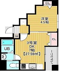 Bloom南千住 1DKの間取図画像
