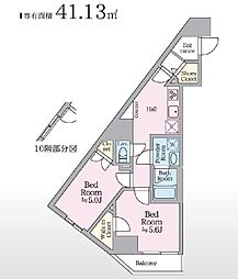アイルグランデ押上ノース 2Kの間取図画像