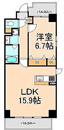 フィオーレ元浅草 1LDKの間取図画像