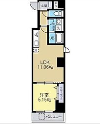 MAISONMK 1LDKの間取図画像