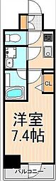 メインステージ元浅草 1Kの間取図画像