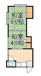 星乃家荘 2Kの間取図画像