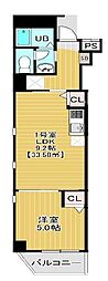 ジニアック浅草 1LDKの間取図画像