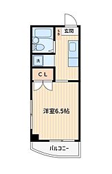 ヴェルデ花川戸 1Kの間取図画像