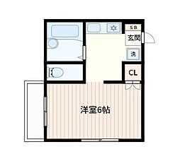 メゾン・ド・イグレ 1Kの間取図画像