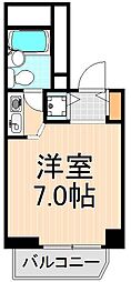 ダイアパレス錦糸町第5 ワンルームの間取図画像