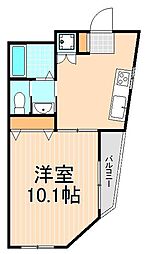 ディオン石原 1DKの間取図画像