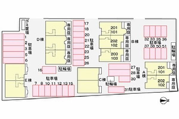 メゾンドカルムD 102｜愛媛県西条市大町(賃貸アパート2DK・1階・46.17㎡)の写真 その2