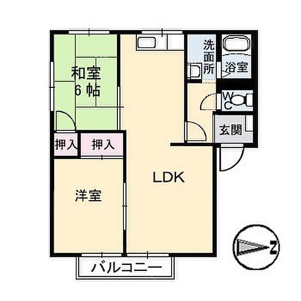 HeartFullM 101｜愛媛県西条市大町(賃貸アパート2LDK・1階・54.81㎡)の写真 その3