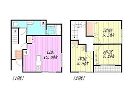 キャトルセゾン道後 3LDKの間取図画像