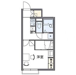 レオパレスShikoku中央 1Kの間取図画像