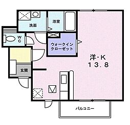 グランデ・KA ワンルームの間取図画像