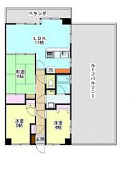 グランドール今治参番館 3LDKの間取図画像