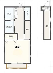 Bellacalma 1Kの間取図画像