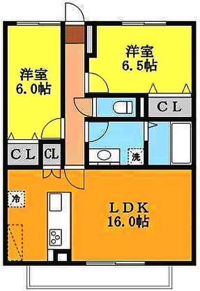 heroデザイナーズマンション 202｜愛媛県松山市西石井1丁目(賃貸マンション2LDK・2階・73.69㎡)の写真 その3