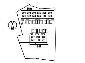 グランヴィルS棟 201 ｜ 愛媛県松山市立花1丁目12-14（賃貸アパート1LDK・2階・57.77㎡） その3